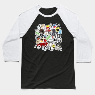 Sticker Bomb Baseball T-Shirt